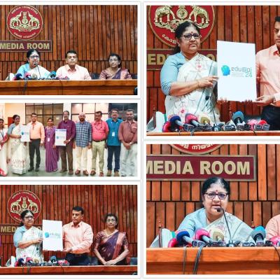 IHRD AI Conclave-2024 logo launching by Hon'ble Minister for Higher Education, GoK 
